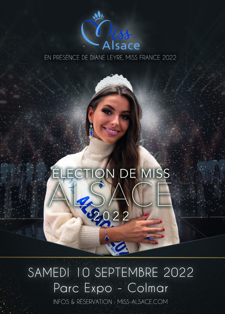 Miss Alsace 2022 Affiche du Gala : soirée d'élection Miss Alsace